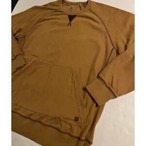 The Territory Ahead Crewneck Kangaroo Pocket Sweatshirt LARGE Cotton Corduroy